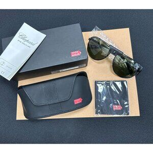 Chopard Black Titanium With Gray/Green Polarized Lens Sunglasses 95221-0256